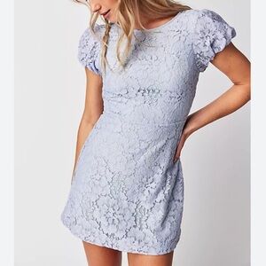 Free People Hailee Lace Mini Dress NWT